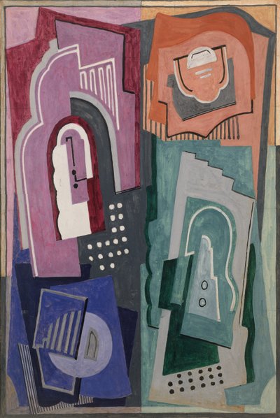 Fünf-Elemente-Komposition, um 1929 von Mainie Jellett